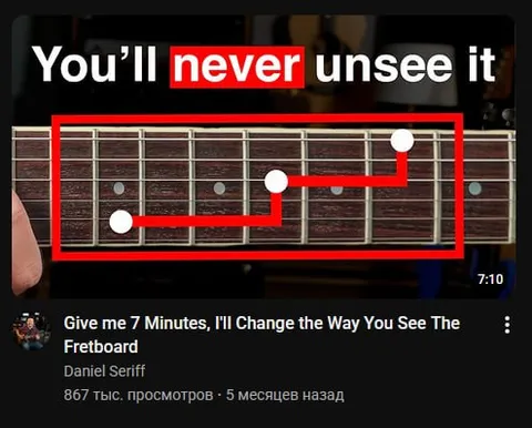 You'll Never Unsee It Guitar Fretboard