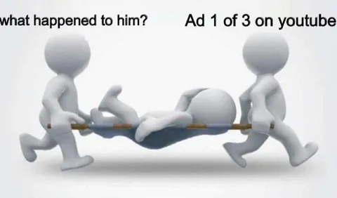 YouTube Ad Interrupts Emergency