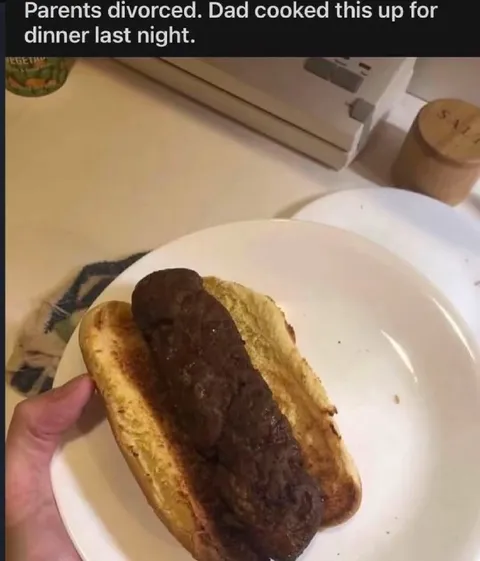Divorced Dad's Burnt Dinner