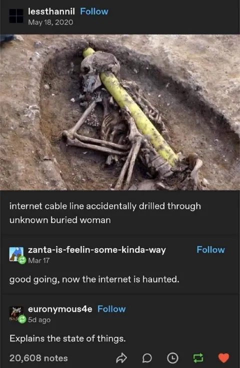 Haunted internet cable