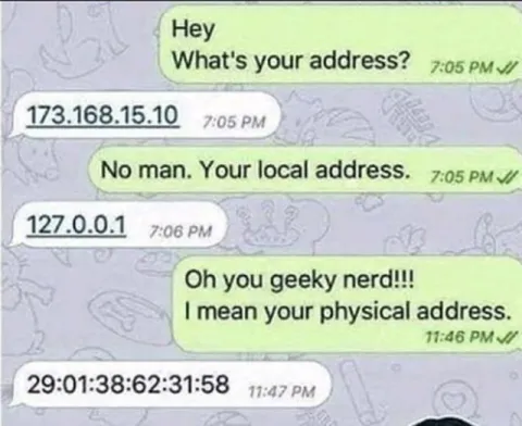 When Nerds Ask for Your Address