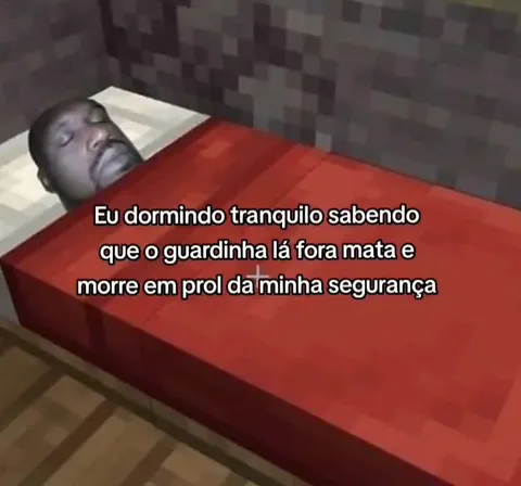 Dormindo tranquilo enquanto o guarda morre