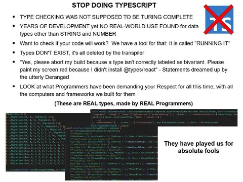 Stop Doing TypeScript