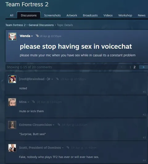 Team Fortress 2 Voice Chat Sex