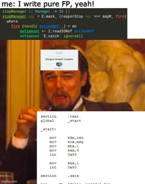 Pure FP Meets Assembly