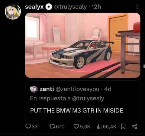 Put the BMW M3 GTR in MiSide