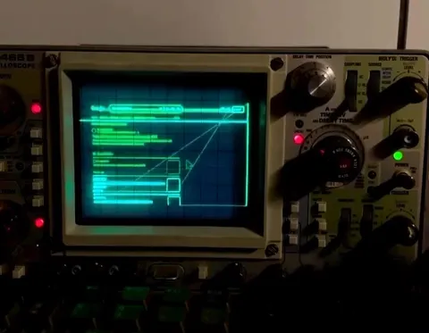 Google Search on an Oscilloscope