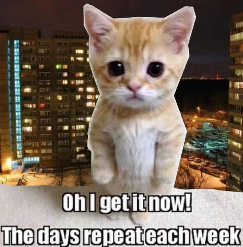 The Days Repeat Each Week