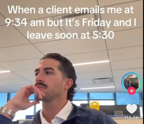 Friday Client Email Reaction