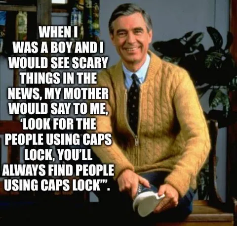 Look for People Using Caps Lock