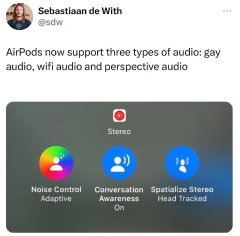 AirPods Three Types of Audio
