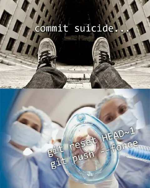 Commit Suicide Git Reset