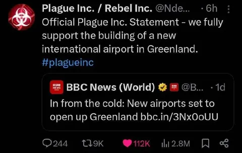 Plague Inc. Supports Greenland Airport