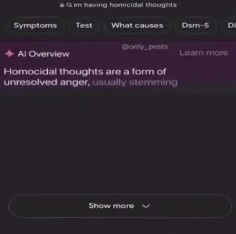 AI Explains Homicidal Thoughts