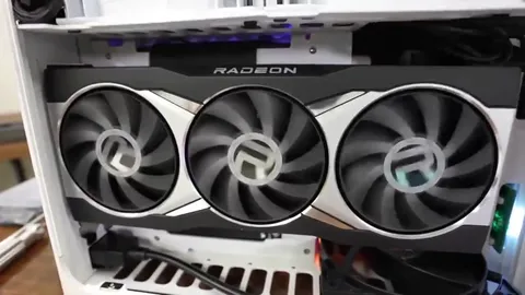 Spinning Radeon Graphics Card