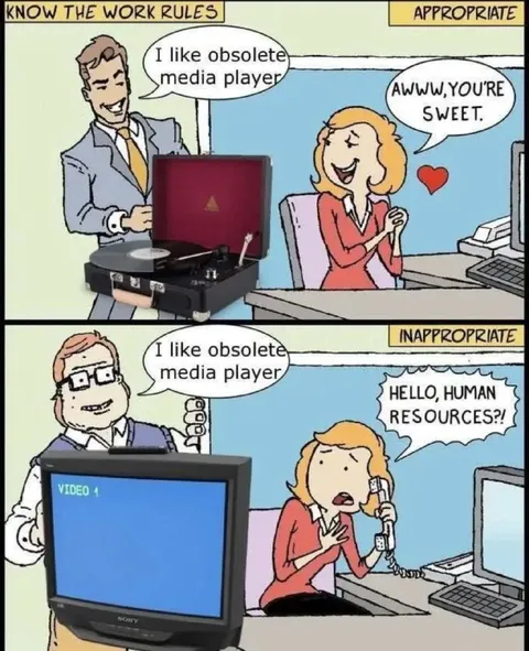 Obsolete Media Player at Work