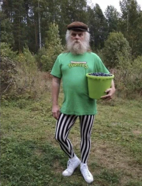 Bearded Man With Blueberries