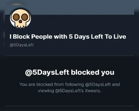 Blocked With Five Days Left
