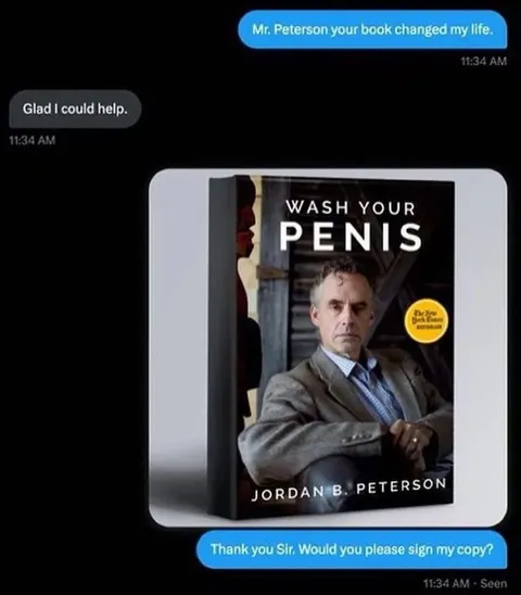 Jordan Peterson Wash Your Penis