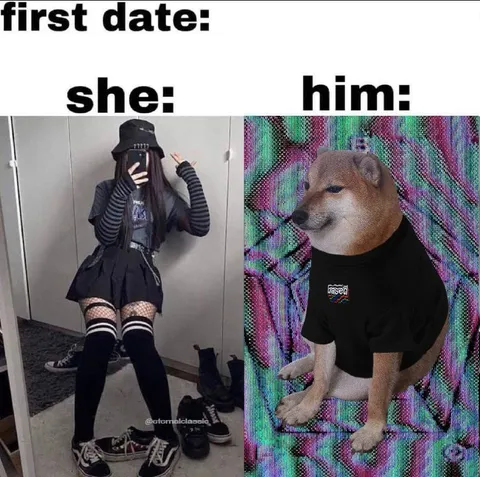 First Date She Him Doge