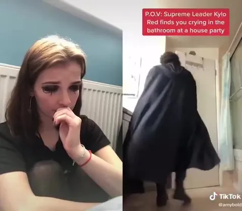Kylo Ren Finds You Crying