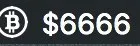 Bitcoin at $6666