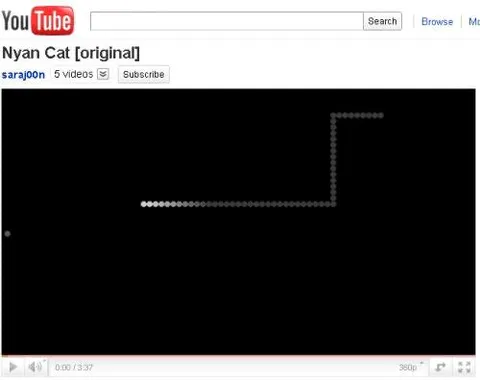 Old YouTube Nyan Cat Screenshot