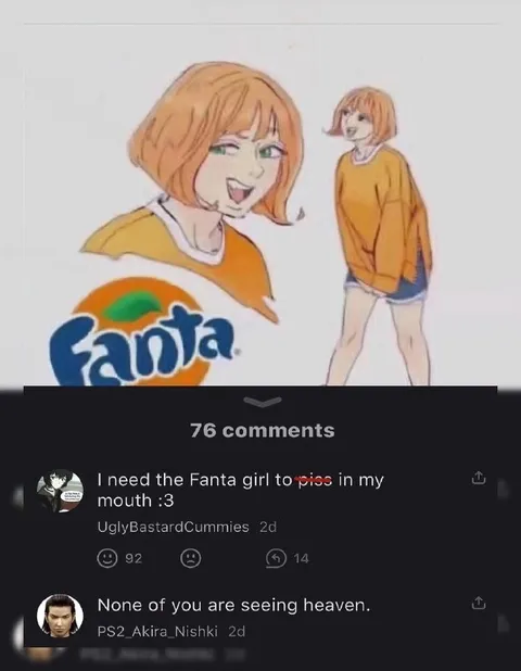 Fanta Girl Comment Section