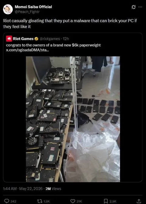 Riot Games Paperweight Joke