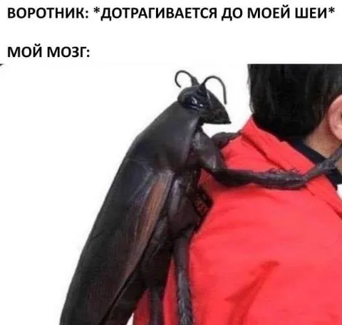 Воротник, который дотрагивается до шеи