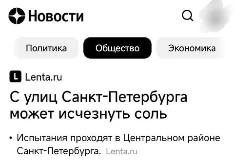 С улиц Петербурга исчезнет соль