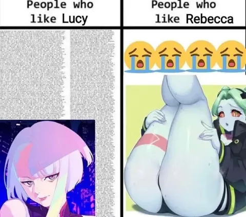 People Who Like Lucy vs Rebecca