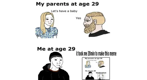 My Parents at Age 29 vs Me
