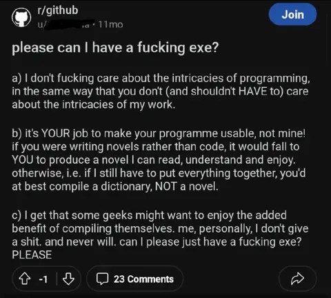 Please Can I Have a Fucking Exe