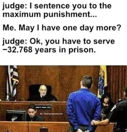 Negative Prison Sentence