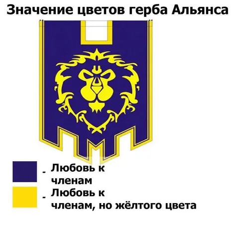 Значение цветов герба Альянса
