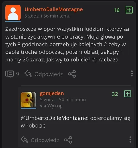 Nie da się żyć aktywnie po pracy