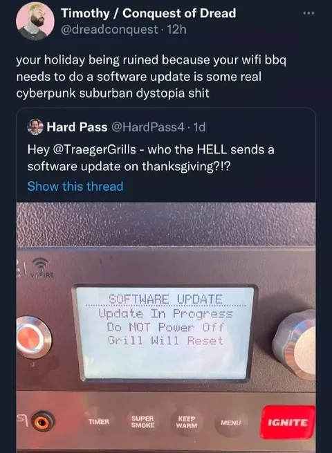 Thanksgiving Grill Software Update