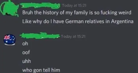 German Relatives in Argentina