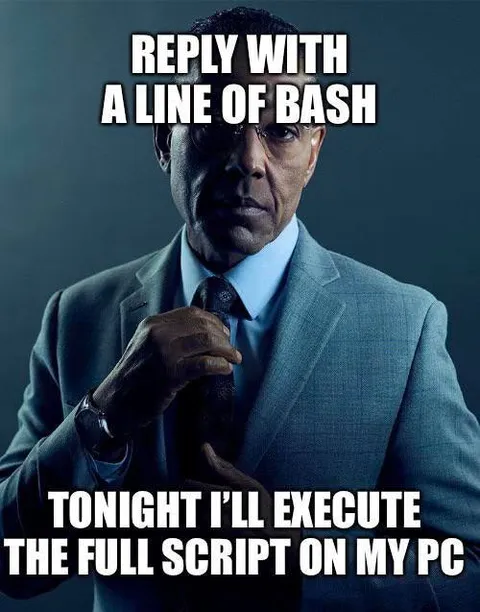 Reply With a Line of Bash