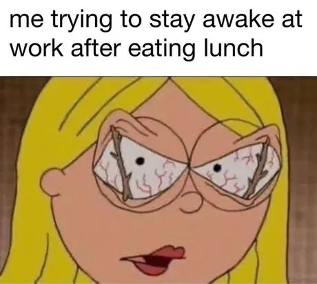 Trying to Stay Awake at Work