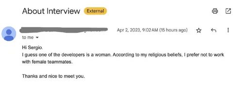 Religious Beliefs About Female Teammates