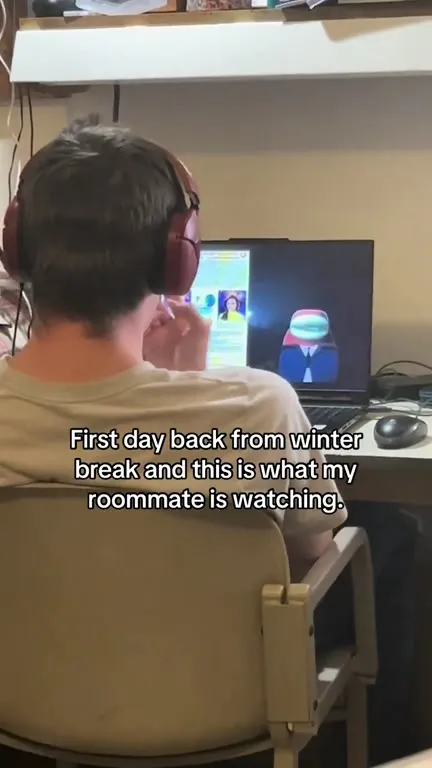 Roommate Watches Rainbow Man