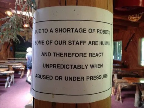 Human Staff React Unpredictably