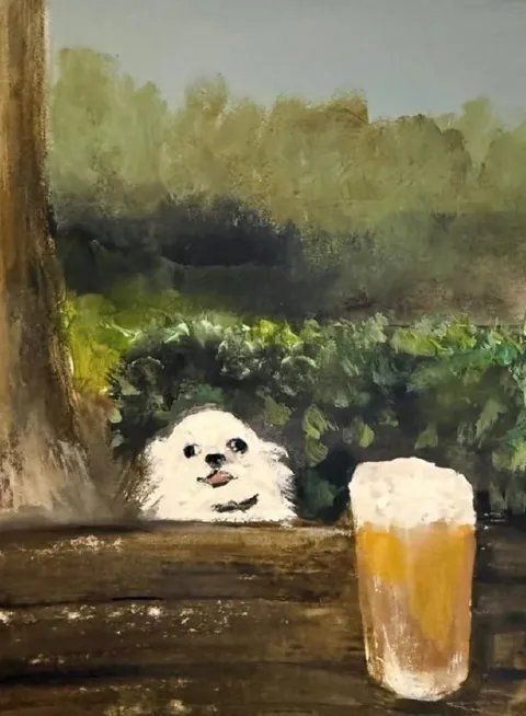 Собака за пивом