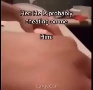 He Is Probably Cheating