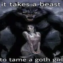Beast Tames Goth Girl