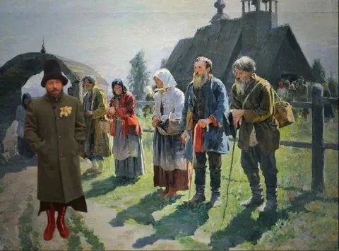 Странный гость в деревне