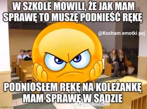 Podniosłem rękę na koleżankę
