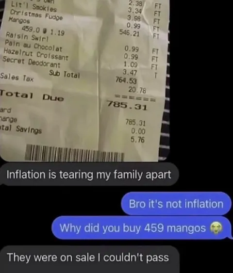 459 Mangoes on Sale